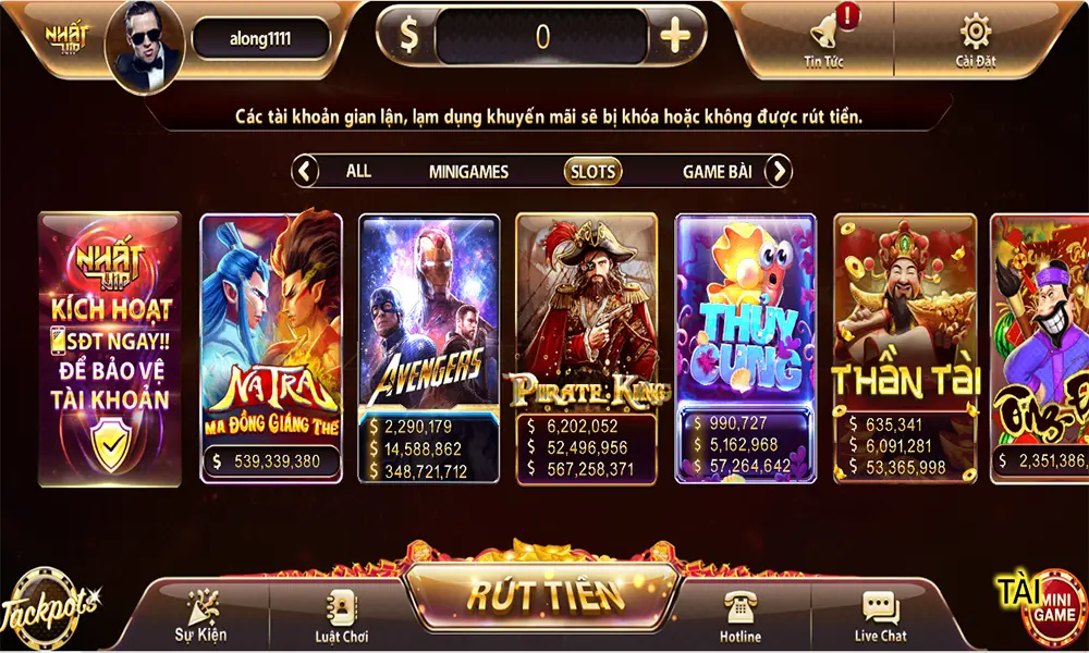 Trò chơi slot Nhất Vip