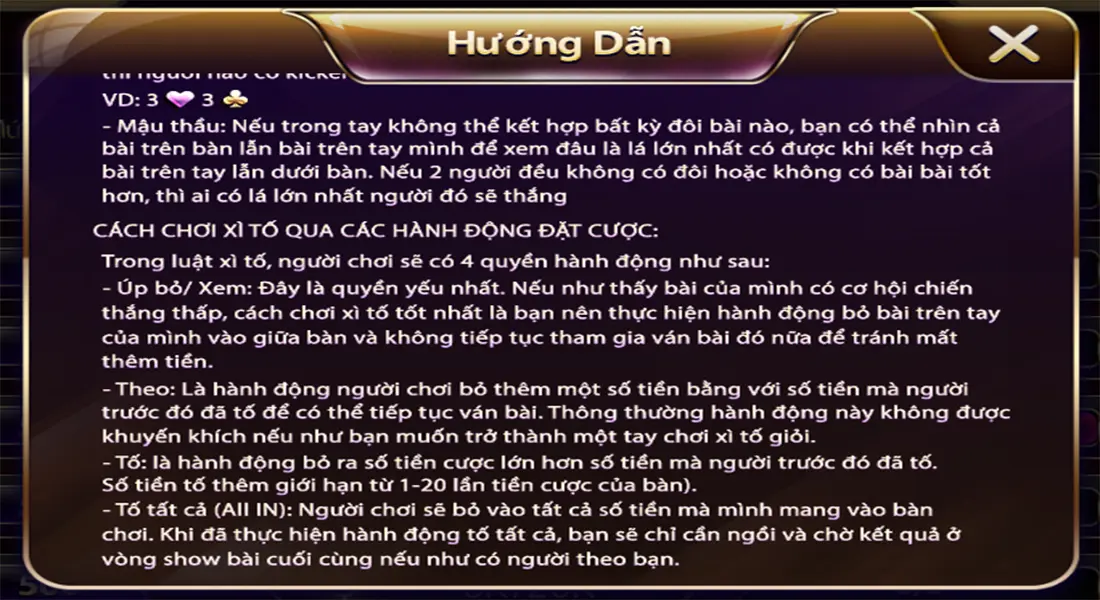 Kiểm soát vốn khi chơi game đánh bài xì tố