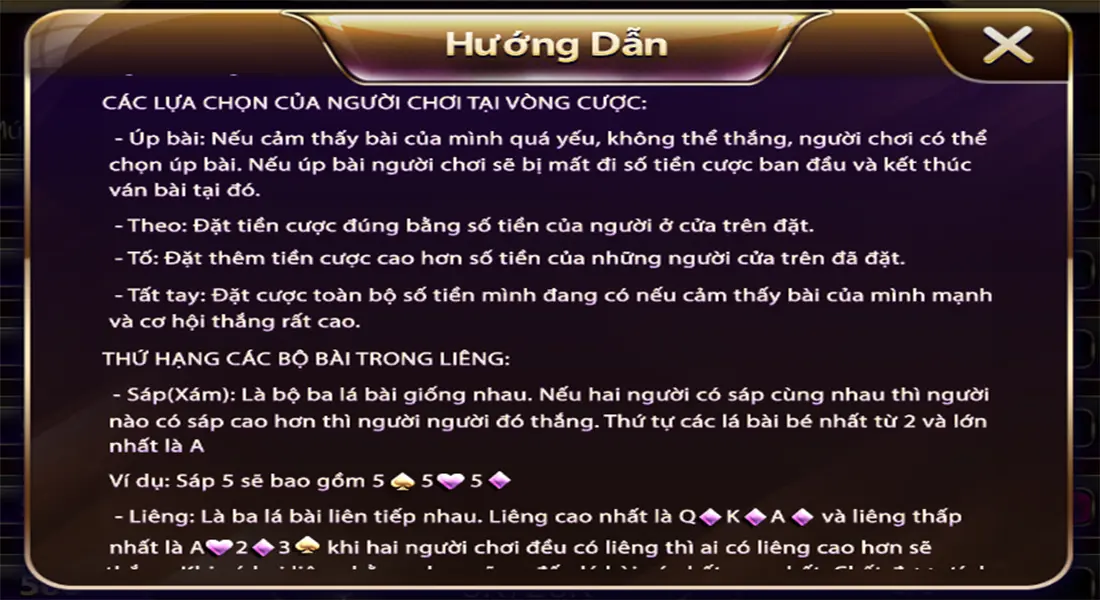 Hướng dẫn chi tiết chơi Liêng trên Nhatvip cho người mới chơi 